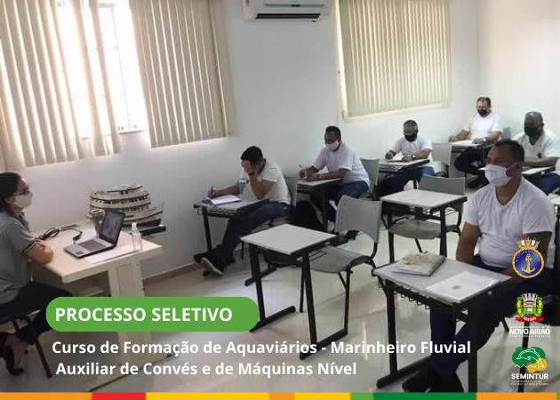 Curso de Formação de Aquaviários - Marinheiro Fluvial Auxiliar de Convés e de Máquinas Nível 