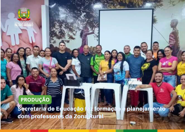 Secretaria de Educação faz formação e planejamento com professores da Zona Rural