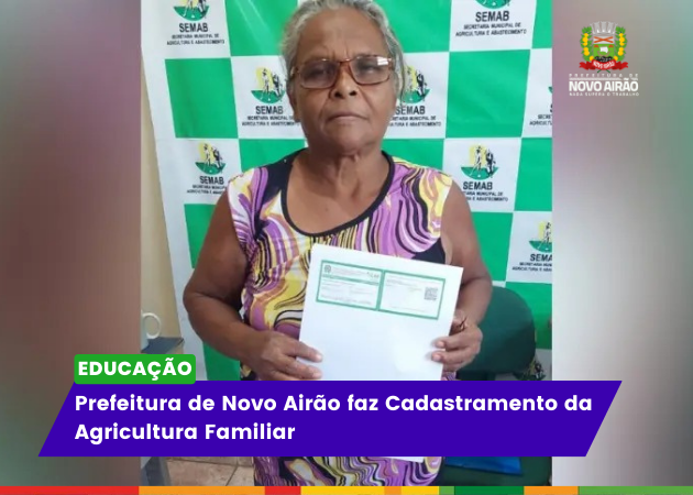 Prefeitura de Novo Airão faz Cadastramento da Agricultura Familiar