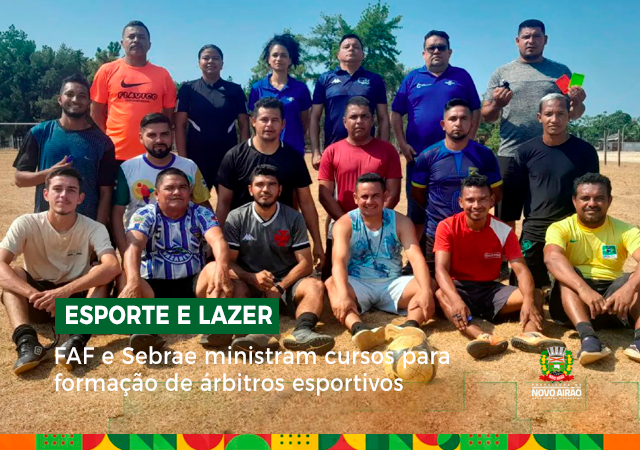 FAF e Sebrae ministram cursos para formação de árbitros esportivos