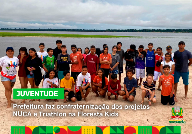 Prefeitura faz confraternização dos projetos NUCA e Triathlon na Floresta Kids