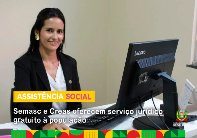 Semasc e Creas oferecem serviço jurídico gratuito à população