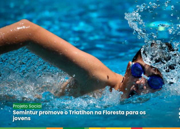 Semintur promove o Triatlhon na Floresta para os jovens.