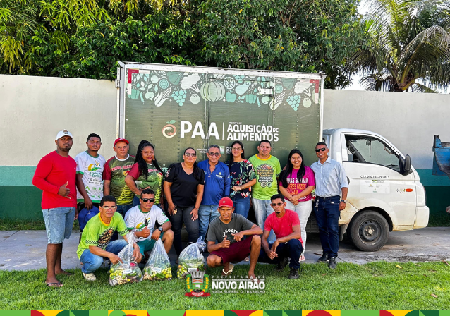 Prefeitura de Novo Airão realiza distribuição de produtos da agricultura familiar.