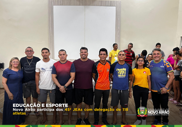 Novo Airão participa dos 45º JEAs com delegação de 118 atletas