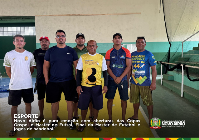 Novo Airão é pura emoção com aberturas das Copas Gospel e Master de Futsal, Final da Master de Futebol e jogos de handebol 