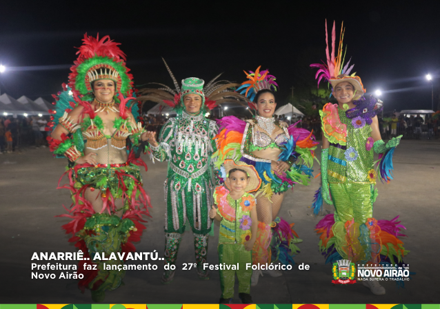 Prefeitura faz lançamento do 27º Festival Folclórico de Novo Airão