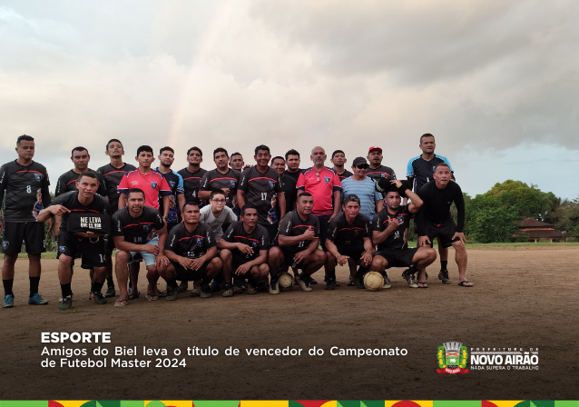Amigos do Biel leva o título de vencedor do Campeonato de Futebol Master 2024