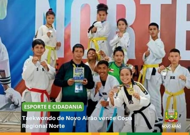 Taekwondo de Novo Airão vence Copa Regional Norte