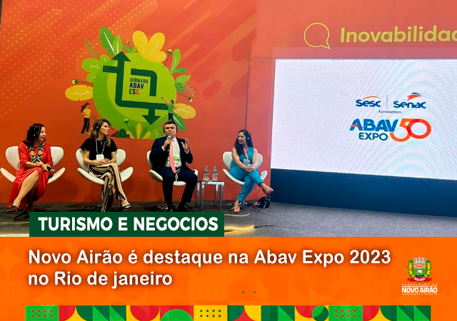 Novo Airão é destaque na Abav Expo 2023 no Rio de Janeiro
