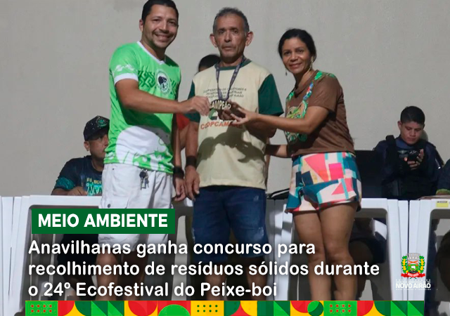 Anavilhanas ganha concurso para recolhimento de resíduos sólidos durante o 24º Ecofestival do Peixe-boi