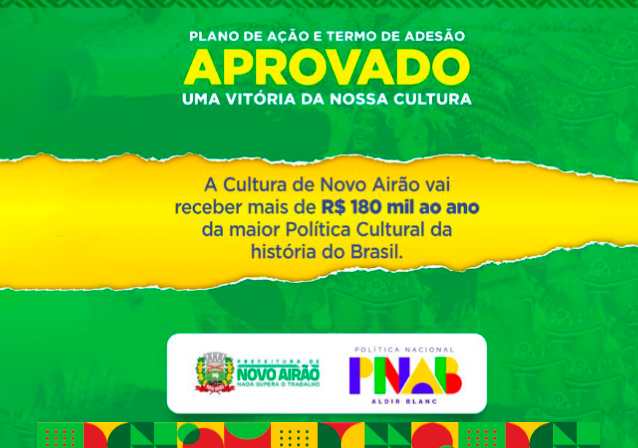 Novo Airão Fortalece sua Identidade Cultural: Investimentos de mais de R$ 918 mil com a Política Nacional Aldir Blanc até 2028.