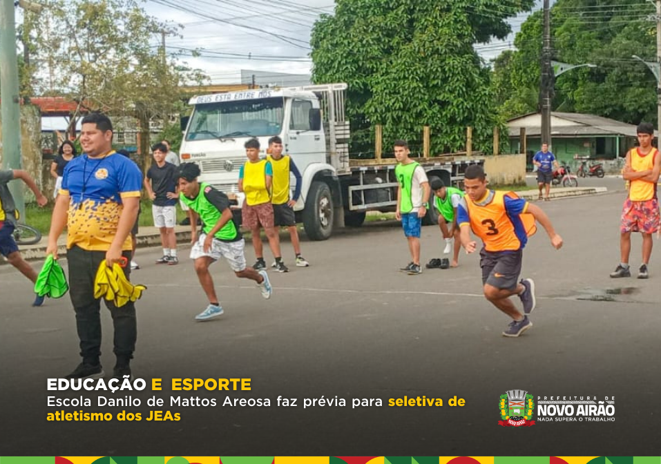 Escola Danilo de Mattos Areosa faz prévia para seletiva de atletismo dos JEAs